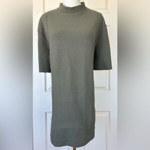 Zara‎ Brand Tunic Dress 1/2 Sleeve Mock Neck Size Large